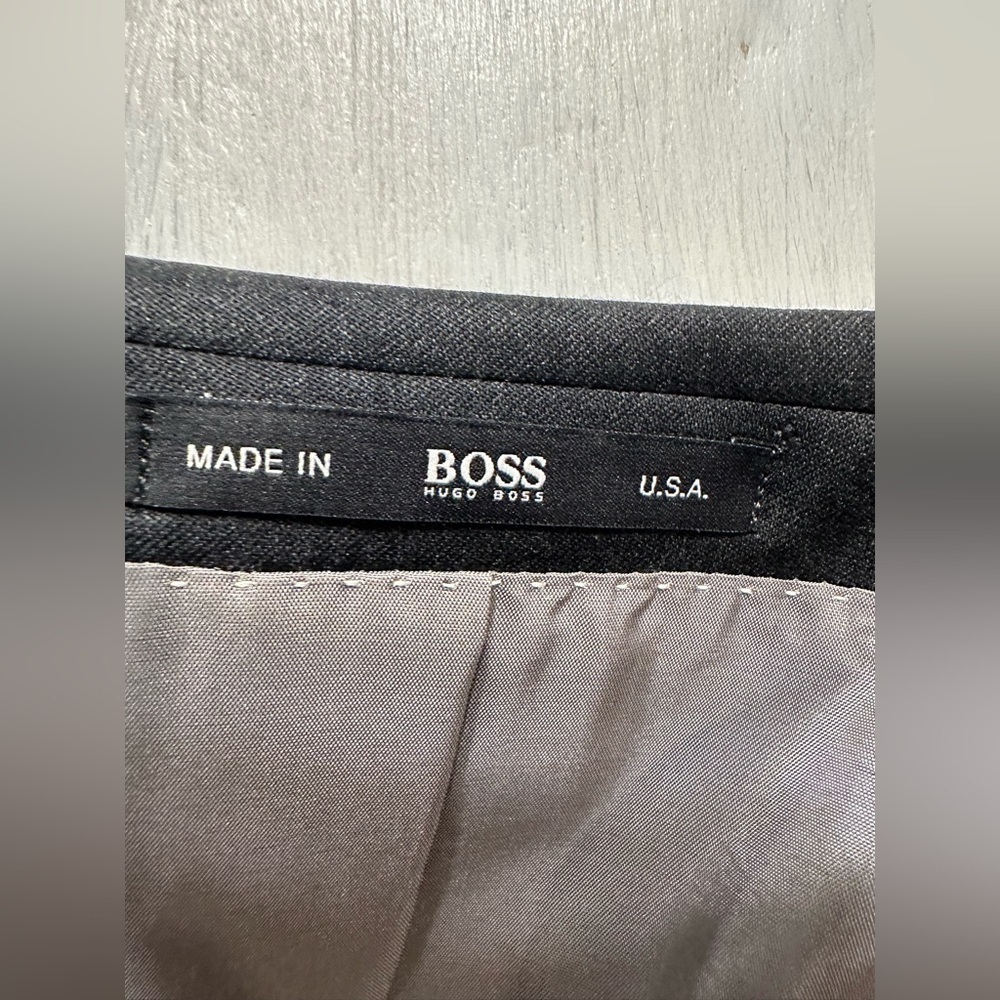 Hugo Boss Pasolini/Movie US 44S Blazer Jacket Super 100 Wool Gray Made in USA - Picture 14 of 15